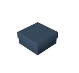 Zilā kaste ar vāku M izmērs. Balts interjers cena un informācija | Dāvanu saiņošanas materiāli | 220.lv