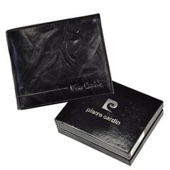 Мужской кошелек из натуральной кожи Pierre Cardin, черный цена и информация | Мужские кошельки | 220.lv