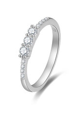 Сверкающее помолвочное кольцо с цирконами Beneto AGG464 цена и информация | Кольца | 220.lv