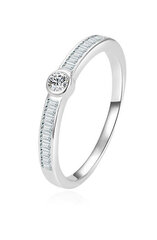 Вневременное серебряное кольцо с цирконами Beneto AGG303L цена и информация | Кольца | 220.lv