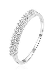 Beneto Красивое серебряное кольцо с прозрачными цирконами AGG408 цена и информация | Кольца | 220.lv