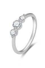 Beneto Изысканное помолвочное кольцо с цирконами AGG466 цена и информация | Кольца | 220.lv