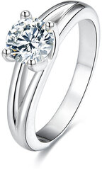 Серебряное кольцо с кристаллами Beneto AGG198 цена и информация | Кольца | 220.lv