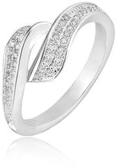 Beneto Серебряное кольцо с кристаллами AGG209 цена и информация | Кольца | 220.lv