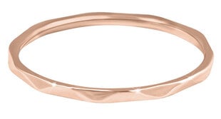Troli Minimālistisks apzeltīts gredzens ar smalku rožu zelta dizainu cena un informācija | Gredzeni | 220.lv