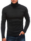 Vīriešu džemperis ar apkakli E213 tumši pelēks cena un informācija | Vīriešu džemperi | 220.lv
