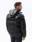 Vīriešu jaka Ombre C601 melna cena un informācija | Vīriešu virsjakas | 220.lv