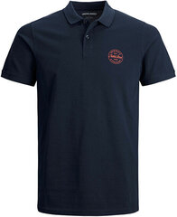 Мужская рубашка-поло JJESHARK Slim Fit 12205025 Navy Blazer Chili цена и информация | Мужские футболки | 220.lv