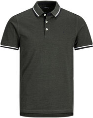 Vīriešu polo krekls Slim Fit JJEPAULOS 12143859 Forest Night cena un informācija | Vīriešu T-krekli | 220.lv