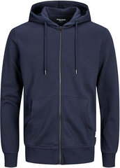 Толстовка мужская JJEBASIC SWEAT ZIP 12182493 Navy Blaze r цена и информация | Мужские толстовки | 220.lv