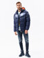Vīriešu ziemas jaka Ombre C546 tumši zila cena un informācija | Vīriešu virsjakas | 220.lv