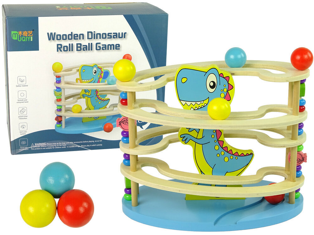 Koka spēle bērniem Lean Toys Pūķa bumbiņas cena un informācija | Rotaļlietas zēniem | 220.lv
