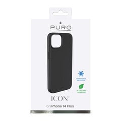 Puro Icon, iPhone 14 Max, melns / IPC1467ICONBLK cena un informācija | Telefonu vāciņi, maciņi | 220.lv