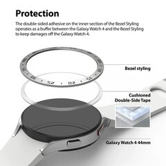 Часы Ringke Bezel 6/5/4 (44 мм) черные (GW4-44-03) цена и информация | Аксессуары для смарт-часов и браслетов | 220.lv