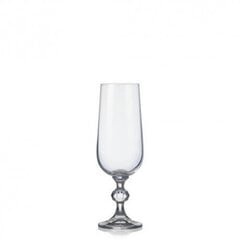 Šampanieša glāzes Claudia 6 gab. bez dekora (BOHEMIA CRYSTAL), 180 ml cena un informācija | Glāzes, krūzes, karafes | 220.lv