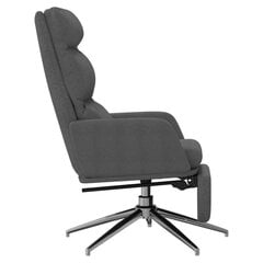 Кресло для отдыха с подставкой для ног, серое цена и информация | Кресла в гостиную | 220.lv