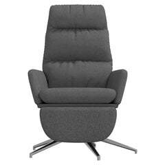 Кресло для отдыха с подставкой для ног, серое цена и информация | Кресла для отдыха | 220.lv