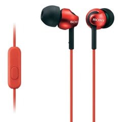 Sony проводные наушники MDR-EX110AP, красные цена и информация | Наушники | 220.lv