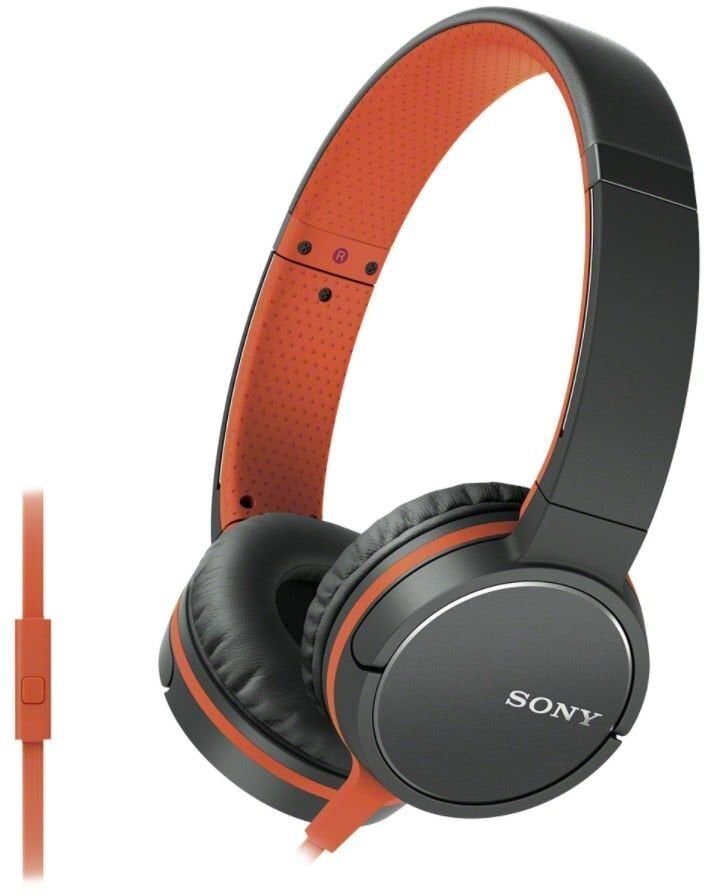 Austiņas Sony MDR-ZX660AP, oranžas cena un informācija | Austiņas | 220.lv
