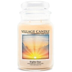 Ароматическая свеча Village Candle «Brighter Days» в стеклянной банке, 602 г цена и информация | Подсвечники, свечи | 220.lv