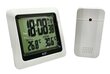 Laika stacija ar radio pulksteni GlobalTronics GT-TS-06, balts cena un informācija | Meteostacijas, āra termometri | 220.lv