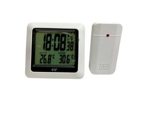 Laika stacija ar radio pulksteni GlobalTronics GT-TS-06, balts cena un informācija | Meteostacijas, āra termometri | 220.lv