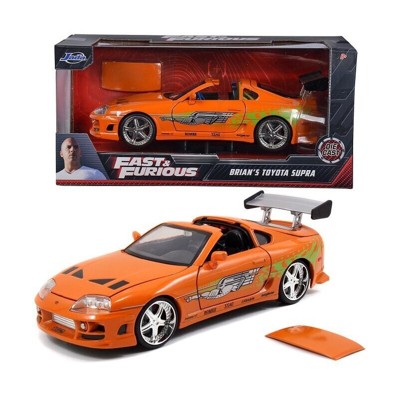 Automašīna Ātrs un bez žēlastības Briano Toyota Supra 1:24 cena un informācija | Rotaļlietas zēniem | 220.lv