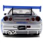 Automašīna Ātrs un bez žēlastības Briano Nissan Skyline GTR 1:24 cena un informācija | Rotaļlietas zēniem | 220.lv