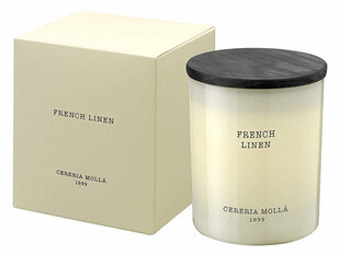 Cereria Mollá Aromātiskā krēmsvece French Linen (Candle) 230 g cena un informācija | Sveces un svečturi | 220.lv