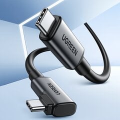 Ugreen US551, USB Type C - USB Type C 60 W uzlādei / datu pārraidei ar VR briļļu atbalstu (piem., Oculus Quest 2) 5 m melns цена и информация | Кабели для телефонов | 220.lv