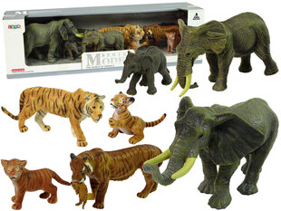 Āfrikas savvaļas dzīvnieku figūriņu komplekts, 7 gab. cena un informācija | Attīstošās rotaļlietas | 220.lv