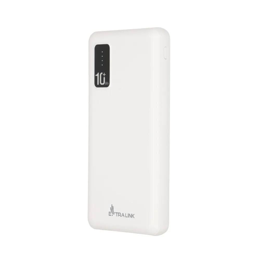 Extralink powerbanks EPB-098W 10000mAh 5V balts cena un informācija | Lādētāji-akumulatori (Power bank) | 220.lv