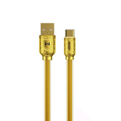 WK Design Sakin Series, USB - USB Type C 6A 1m gold (WDC-161) cena un informācija | Savienotājkabeļi | 220.lv