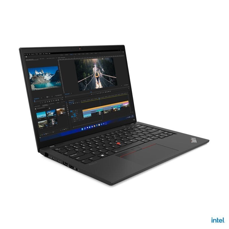 Lenovo ThinkPad T14 (Gen 3) melns, 14", IPS, WUXGA, 1920 x 1200, neatspīd, Intel Core i7, i7-1255U, 16 GB, SSD 512 GB, Intel Iris Xe grafika, nav optiskā diskdziņa, Windows 11 Pro, 802.11ax, Bluetooth versija 5.2, LTE atjaunināms, Tastatūras valoda Nordic cena un informācija | Portatīvie datori | 220.lv