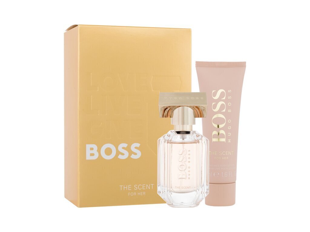 Komplekts Hugo Boss The Scent For Her: Parfimērijas ūdens EDP sievietēm, 30 ml + ķermeņa losjons, 50 ml cena un informācija | Sieviešu smaržas | 220.lv