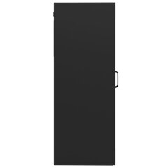 Sienas skapis vidaXL (69,5x34x90 cm), melns cena un informācija | Skapīši viesistabai | 220.lv