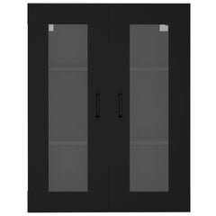 Sienas skapis vidaXL (69,5x34x90 cm), melns cena un informācija | Skapīši viesistabai | 220.lv