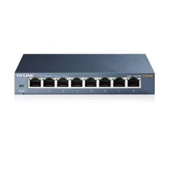 Galda Virsmas Slēdzis TP-Link TL-SG108 Auto MDIX Gigabit Ethernet cena un informācija | Komutatori (Switch) | 220.lv