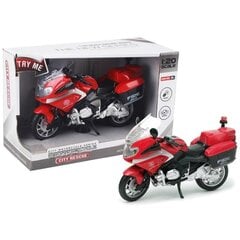 Rotaļu motocikls ar skaņu un gaismu Motorcycle City Rescue 1:20, 3+ cena un informācija | Rotaļlietas zēniem | 220.lv