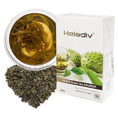 Soursop Green tea, Цейлонский зеленый крупнолистовой чай, Heladiv, 100 г цена и информация | Чай | 220.lv