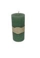 Boltze lights cilindriska svece, tumši zaļa, 15 x 7 cm
