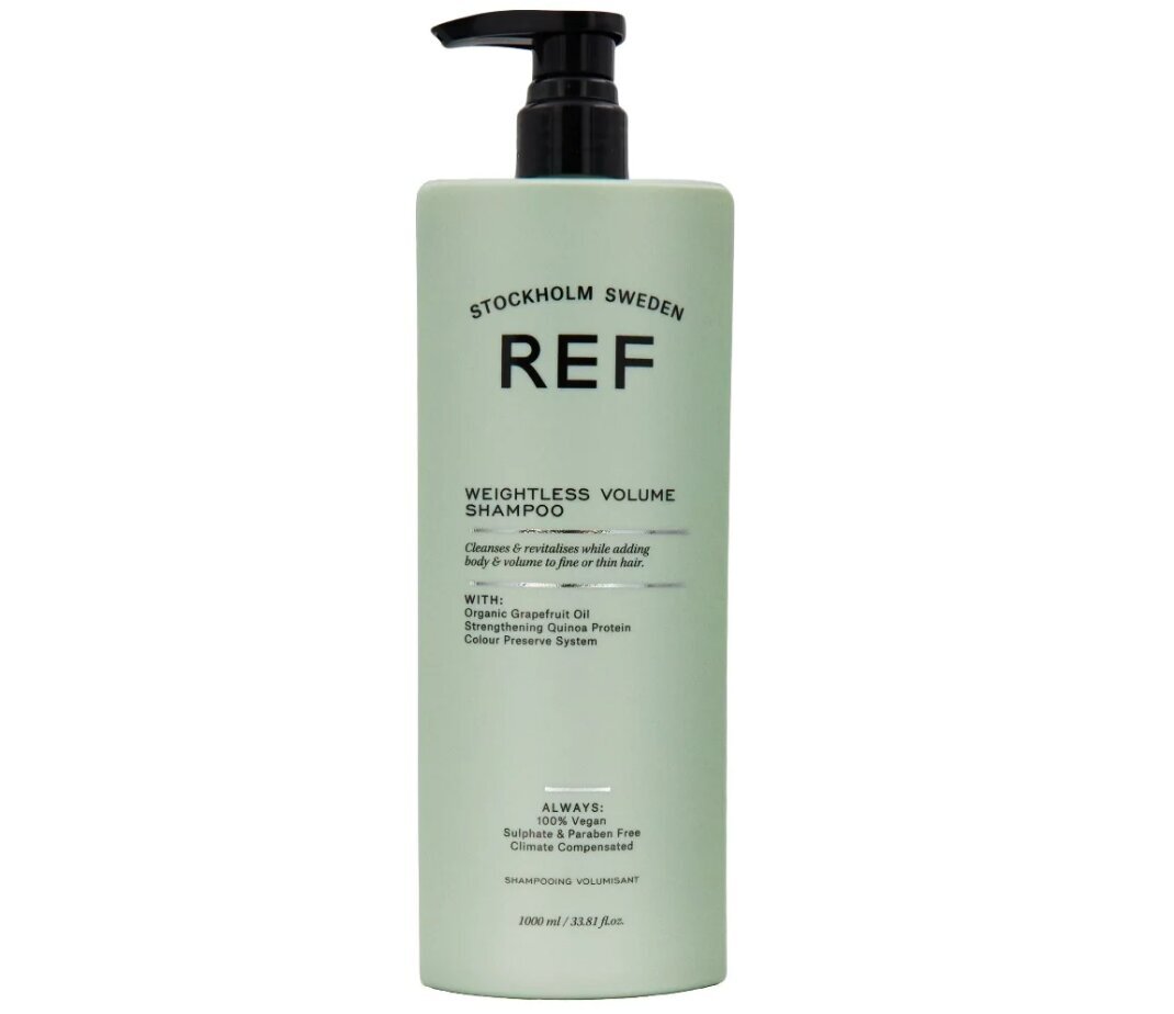 Apjoma piešķirošs šampūns REF Weightless 1000ml cena un informācija | Šampūni | 220.lv