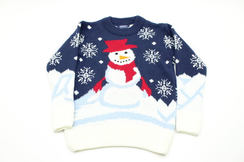 Ziemassvētku zils unisex džemperis cena un informācija | Zēnu jakas, džemperi, žaketes, vestes | 220.lv