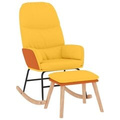 Grozāmais krēsls ar ķeblīti, sinepju dzeltenā krāsā, audums цена и информация | Кресла в гостиную | 220.lv