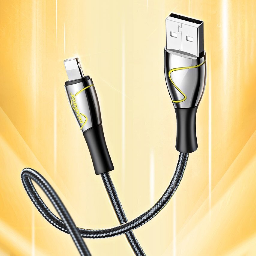 Joyroom Mermaid, USB - Lightning kabelis 2,4A 2m black (S-2030K6) cena un informācija | Savienotājkabeļi | 220.lv