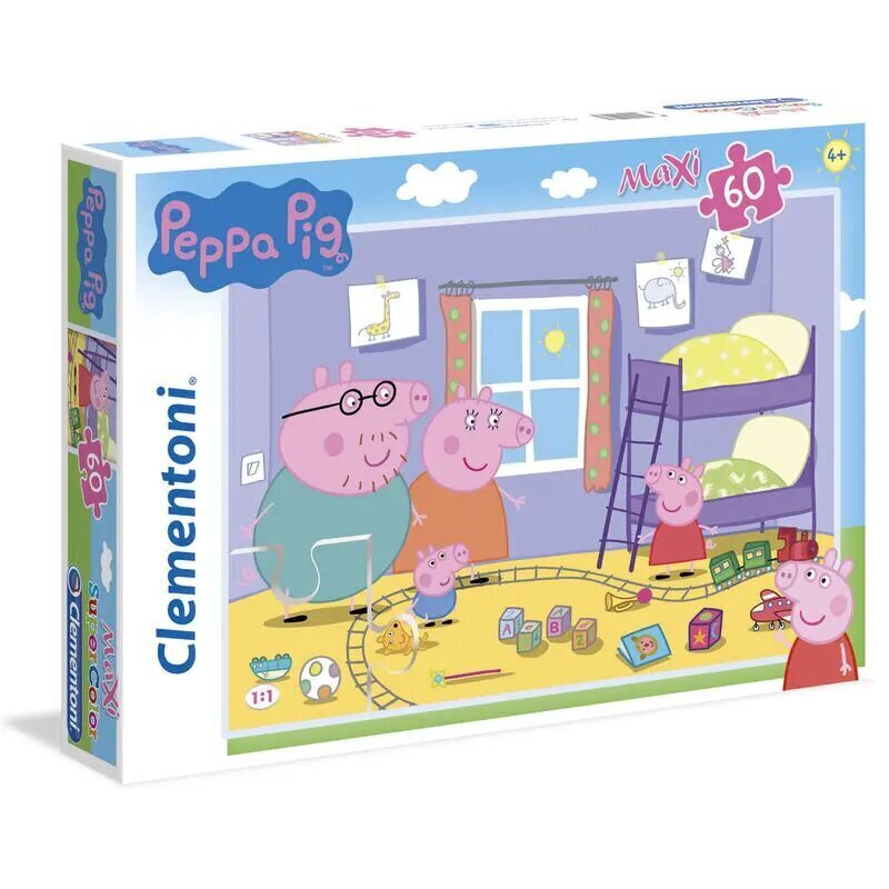 Maxi puzle Peppa, 60 gab цена и информация | Puzles, 3D puzles | 220.lv