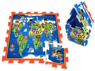 Putuplasta puzles paklājs ar pasaules karti ZA3147 cena un informācija | Rotaļlietas zīdaiņiem | 220.lv