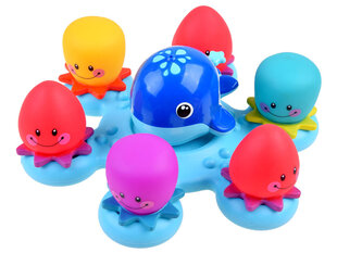 Rotaļlieta vannai Valis un astoņkājis ZA3378 cena un informācija | Rotaļlietas zīdaiņiem | 220.lv