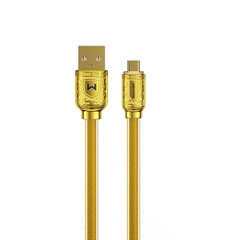 WK Design Sakin Series, USB - microUSB 6A 1m gold (WDC-161) cena un informācija | Savienotājkabeļi | 220.lv