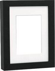 photo frame Niki passe-partout 15 x 20/20 x 30 cm MDF black - цена и информация | Рамки, фотоальбомы | 220.lv